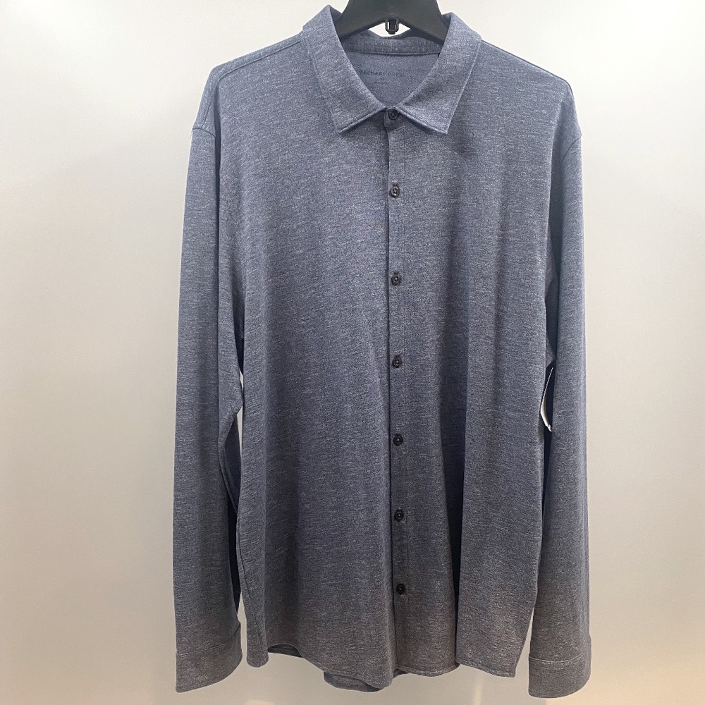 Zachary Prell Men's Size XL Blue Long Sleeve Button Up